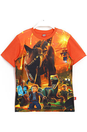 Dinazor Temalı Playstation 4 Xbox Nintendo Oyunu Lego Jurassic World 2 3d Baskılı Çocuk T-shirt