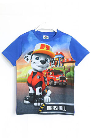 Erkek Çocuk Paw Patrol Marshall 3D Baskılı Kısa Kollu T-Shirt Saks