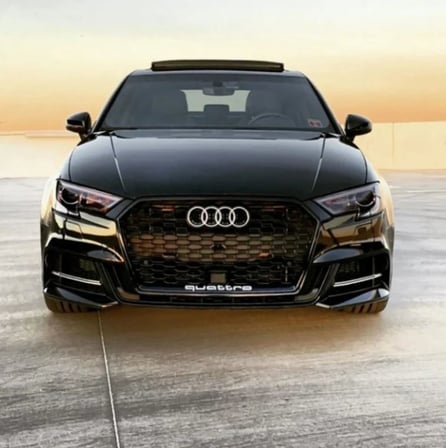 Audi A3 Rs3 Ön Panjur 8v Makyajlı Kasa 2016-2020 Arası Siyah