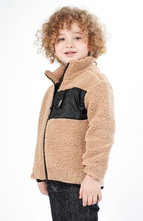 Erkek Çocuk Welsoft Peluş Sweatshirt Hırka Ceket