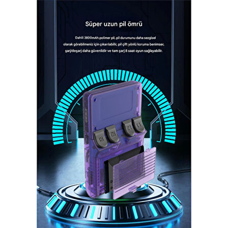 Ozmik R40S Pro Taşınabilir Retro Oyun Konsolu  30.000 Oyun  ArkOs 2.0-256GB Minecraft,Half life,GTA