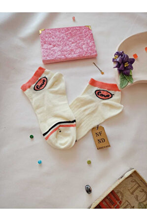 3 ÇİFT PATİK ÇORAP YUMUŞAK DİKİŞSİZ BURUN KADIN PAMUKLU KISA KONÇ DESENLİ 36-40