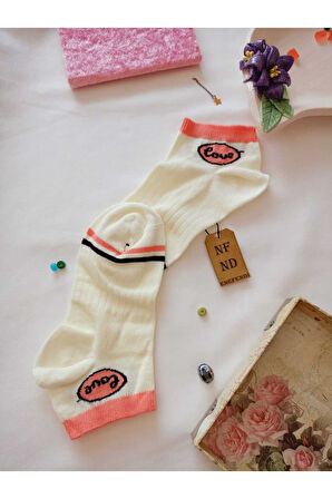 3 ÇİFT PAMUKLU PATİK ÇORAP BURUN DİKİŞSİZ YUMUŞAK KISA KONÇ DESENLİ KADIN ÇORABI 36-40