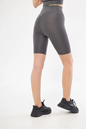 Lesa Wear Yüksek Bel Likralı Toparlayıcı Kısa Şort Tayt