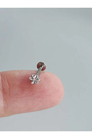 Cerrahi Çelik Yıldız Çelik Tragus Helix Piercing
