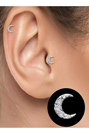 Cerrahi Çelik Hilal Çelik Tragus Helix Piercing
