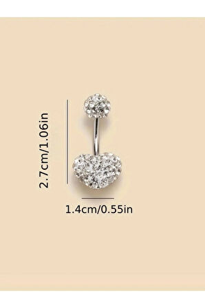 Kalp Şambala Göbek Belly Piercing