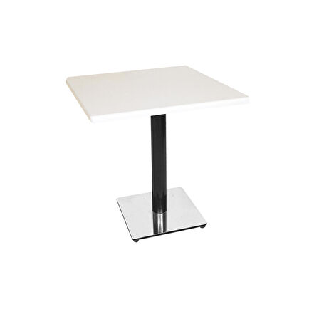 Karanfil Werzalit Kare Masa 80X80 - Beyaz