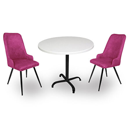 Indigo Werzalit Yuvarlak - Çırağan Fiskos Seti (90 cm çap) - Mor