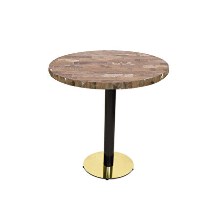 Karanfil Laminat Gold Yuvarlak Masa Q60 - Maracibo