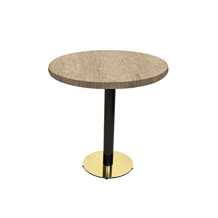 Karanfil Laminat Gold Yuvarlak Masa Q90 - Rustic Light Oak