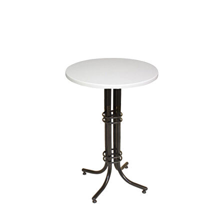 Bistro Masa (Buket Werzalit Yuvarlak 70cm) - Beyaz