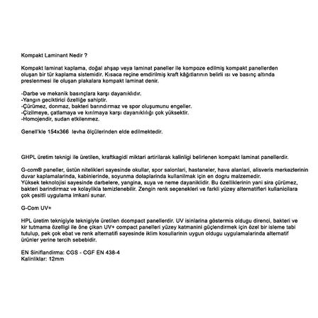 Karanfil Kompakt Laminat Masa 70x120 - Antrasit Gri