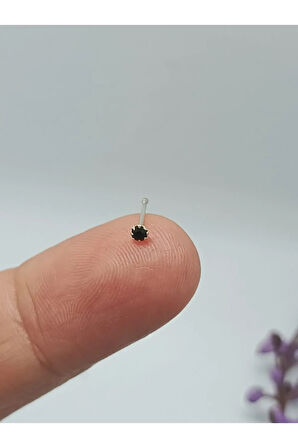 1,5mm siyah zirkon gümüş hızma