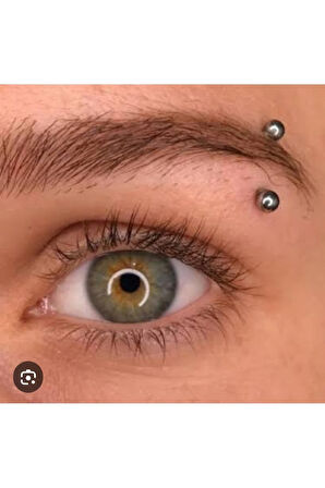 Top 3mm x 8mm x 1.2mm Çelik Banana Piercing