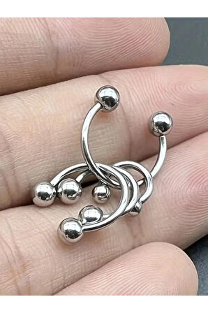 Top 3mm X 8mm X 1.2mm Çelik Halka Piercing