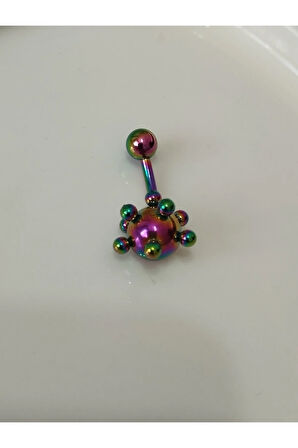 Gürz Gökkuşağı Göbek Piercing