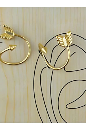 Spiral Ok Spayk 3mm x 12mm x 1.2mm Altın Halka Piercing