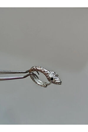 Snake Pirinç Antik Gümüş Orbital Sıkıştırma Piercing