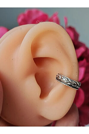 Mod 866 Pirinç Antik Gümüş Orbital Sıkıştırma Piercing