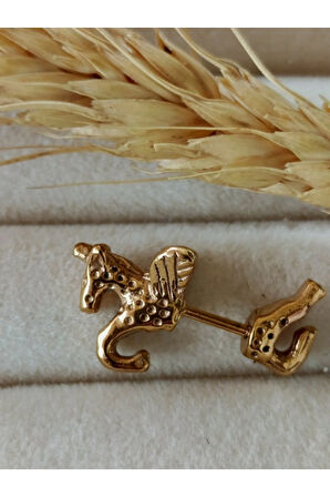Pegasus altın kıkırdak piercing