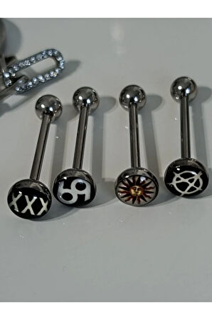 Çelik Dil Piercing