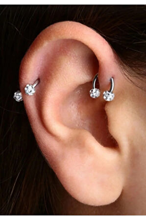 Cerrahi Çelik Top 3mm X 8mm X 1.2mm Çelik Halka Piercing