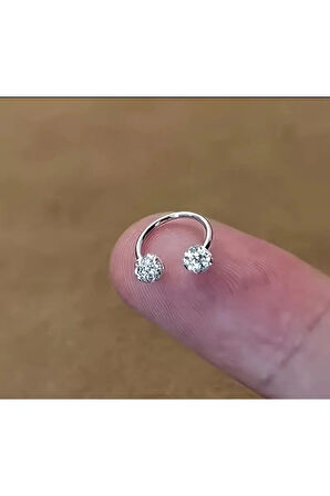Cerrahi Çelik Top 3mm X 8mm X 1.2mm Çelik Halka Piercing