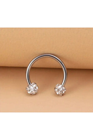 Cerrahi Çelik Top 3mm X 8mm X 1.2mm Çelik Halka Piercing