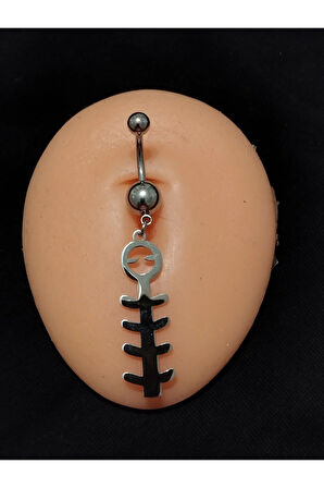I?nka Tırtıl Çelik Göbek Piercing