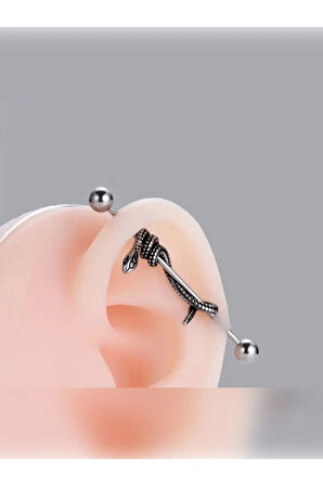 38mm Yılan Çelik Köprü Piercing