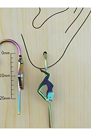 Direk Dansı Gökkuşağı Halka Piercing