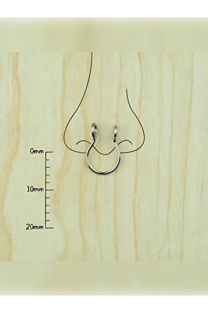 Sıkıştırma Çelik Septum Piercing