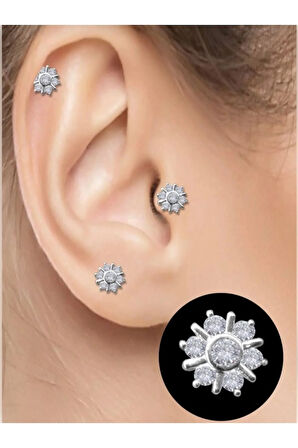 Etnik Mod Çelik Tragus Helix Conch Piercing