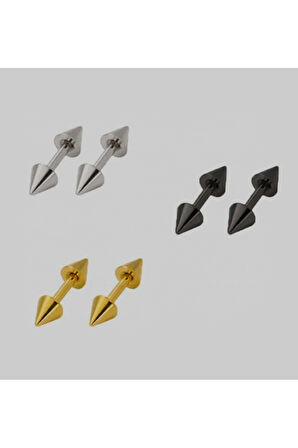 Cerrahi Çelik 12mm Altın Kıkırdak Spayk Piercing