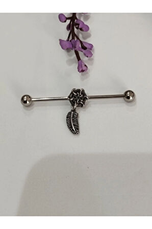 Cerrahi Çelik Yaprak Çelik Köprü Piercing
