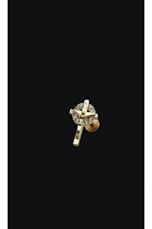 Jesus Cries Altın Tragus Helix Piercing