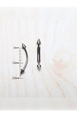 Spayk 3mm x 14mm x 1.2mm Çelik Banana Piercing