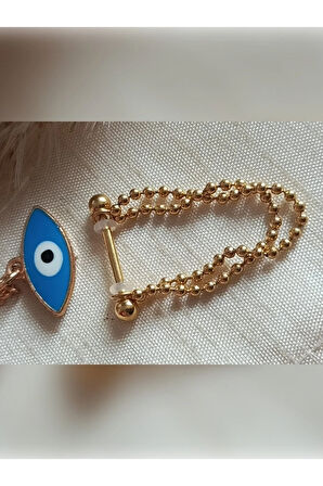Cerrahi Çelik Çift Zincir Altın Meme Ucu Piercing