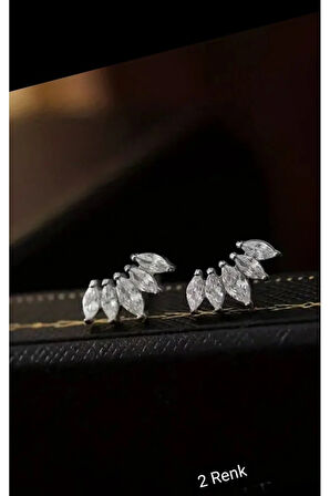 Cerrahi Çelik Tiara Kristal Zirkon Çelik 6x1.2mm Labret Piercing