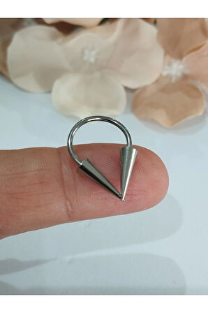 Cerrahi Çelik Spayk 4*12mm X 6mm X 1.2mm Çelik Halka Piercing