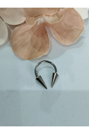 Cerrahi Çelik Spayk 4*8mm X 8mm X 1.2mm Çelik Halka Piercing