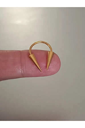 Spayk 4*8mm x 10mm x 1.2mm Altın Halka Piercing