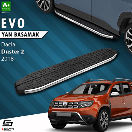 S-Dizayn Dacia Duster 2 Evo Krom Yan Basamak 183 Cm 2018-2023 A+ Kalite