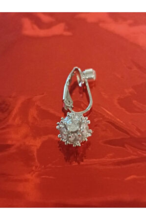 Zirkon Taşlı Fake Top Sallantılı Göbek Piercing