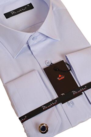 Mavi Rahat Kesim Micro Kumaş Kol Düğmeli Regular Fit Erkek Gömlek - 190-4