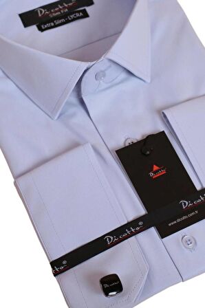 Mavi Ekstra Dar Kesim Likralı Esnek Micro Kumaş Kol Düğmeli Slim Fit Erkek Gömlek - 195-4