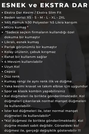 Mavi Ekstra Dar Kesim Likralı Esnek Micro Kumaş Kol Düğmeli Slim Fit Erkek Gömlek - 195-4