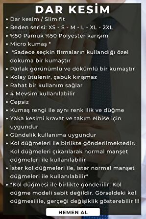 Mürdüm Dar Kesim Micro Kumaş Kol Düğmeli Slim Fit Erkek Gömlek - 201-23