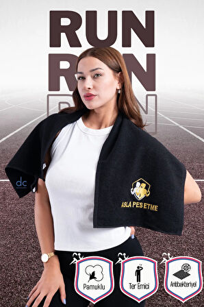Nakışlı Spor Havlusu, Ter Emici Spor Havlusu, Fitness Havlusu, Antrenman Havlusu